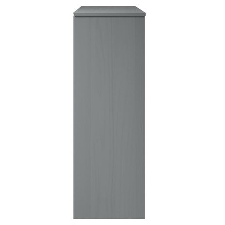 Opzetkast MOLDE 90x35x100 cm massief grenenhout grijs 6