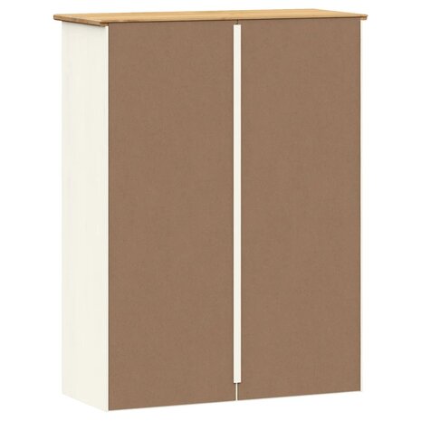 Opzetkast VIGO 78x30x100 cm massief grenenhout wit 7