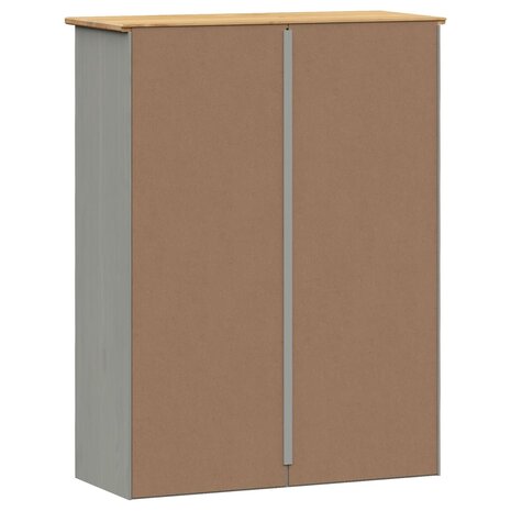 Opzetkast VIGO 78x30x100 cm massief grenenhout grijs 7