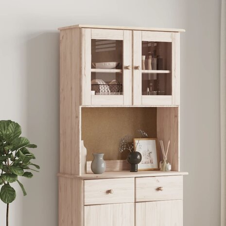 Opzetkast ALTA 77x30x92 cm massief grenenhout 1