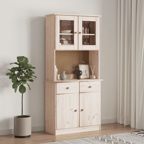 Opzetkast ALTA 77x30x92 cm massief grenenhout 3