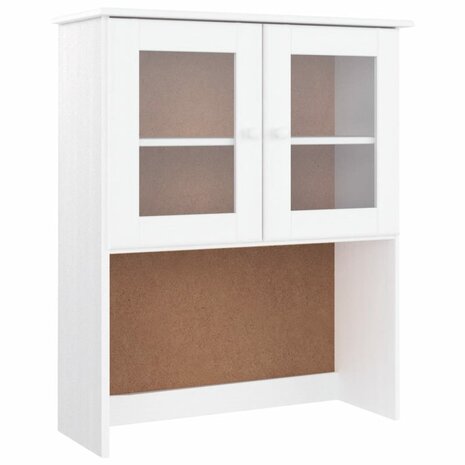 Opzetkast ALTA 77x30x92 cm massief grenenhout wit 2