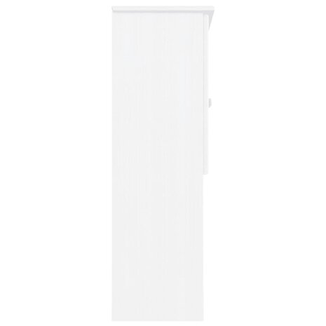 Opzetkast ALTA 77x30x92 cm massief grenenhout wit 6