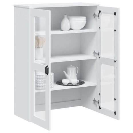 Opzetkast VIKEN bewerkt hout wit 4