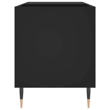 Platenkast 85x38x48 cm bewerkt hout zwart 5