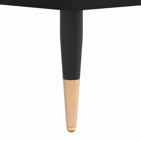 Platenkast 85x38x48 cm bewerkt hout zwart 7