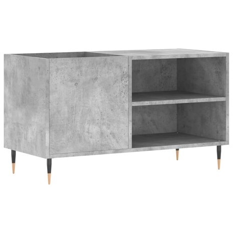 Platenkast 85x38x48 cm bewerkt hout betongrijs 2
