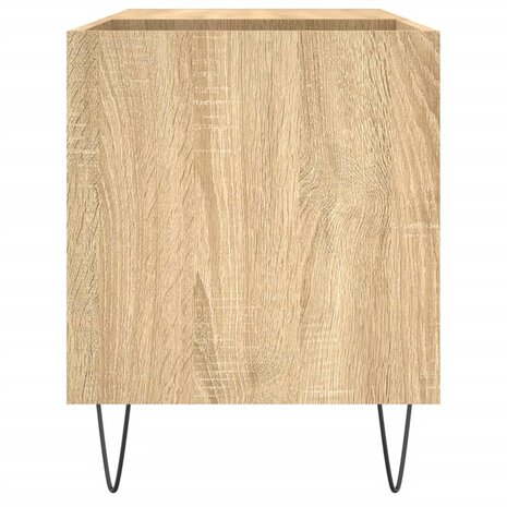 Platenkast 85x38x48 cm bewerkt hout sonoma eikenkleurig 5