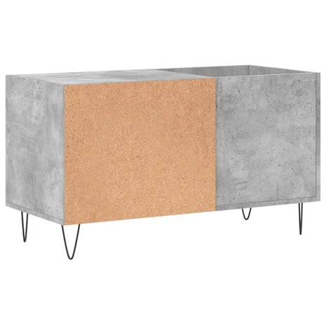 Platenkast 85x38x48 cm bewerkt hout betongrijs 6