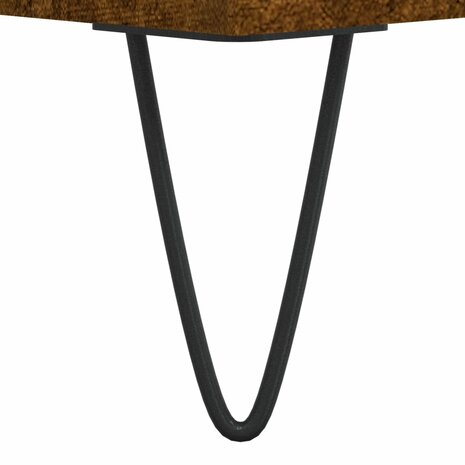 Platenkast 85x38x48 cm bewerkt hout gerookt eikenkleurig 7