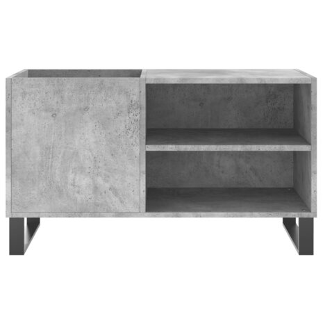 Platenkast 85x38x48 cm bewerkt hout betongrijs 4
