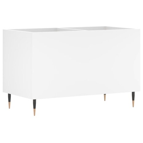 Platenkast 74,5x38x48 cm bewerkt hout wit 2