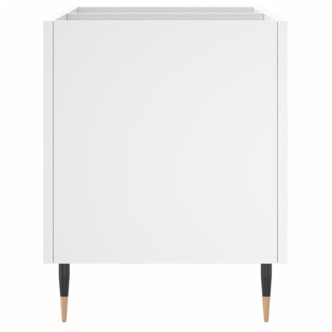 Platenkast 74,5x38x48 cm bewerkt hout wit 5