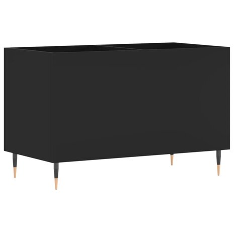 Platenkast 74,5x38x48 cm bewerkt hout zwart 2
