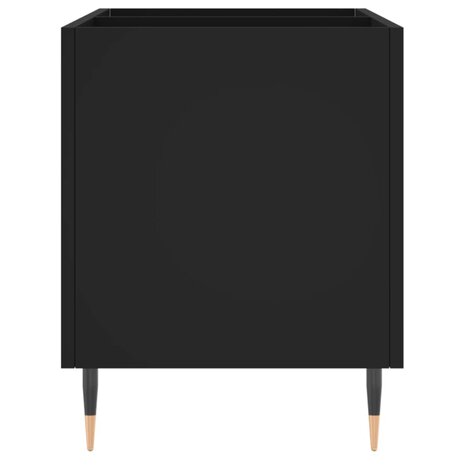 Platenkast 74,5x38x48 cm bewerkt hout zwart 5