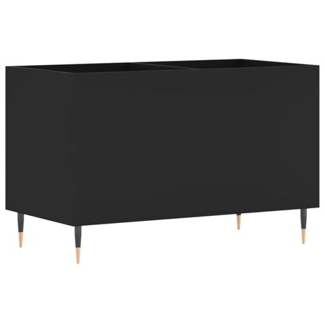 Platenkast 74,5x38x48 cm bewerkt hout zwart 6