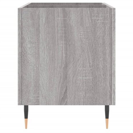 Platenkast 74,5x38x48 cm bewerkt hout grijs sonoma eikenkleurig 5