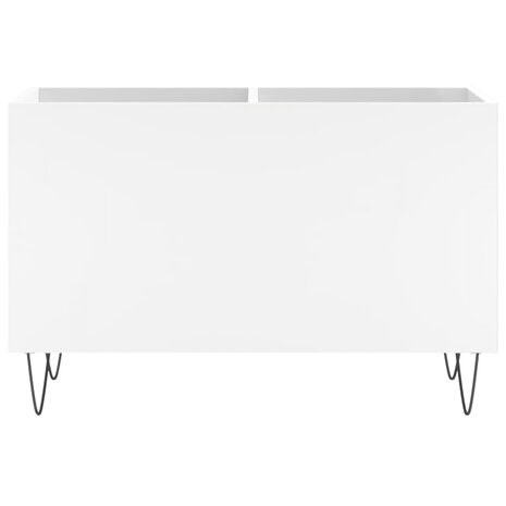 Platenkast 74,5x38x48 cm bewerkt hout wit 4