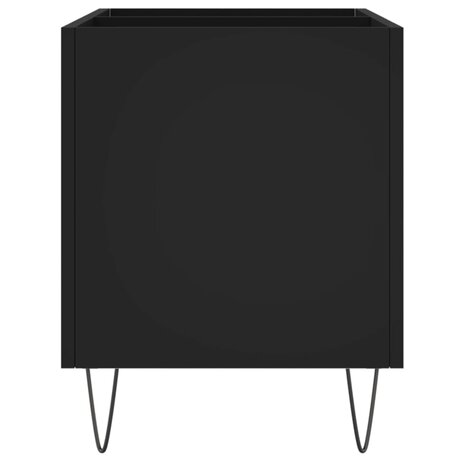 Platenkast 74,5x38x48 cm bewerkt hout zwart 5