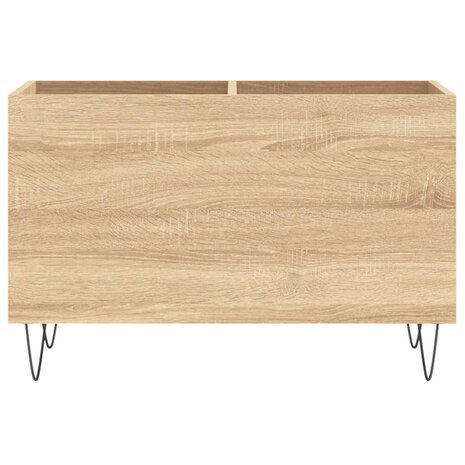 Platenkast 74,5x38x48 cm bewerkt hout sonoma eikenkleurig 4