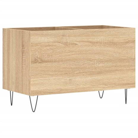 Platenkast 74,5x38x48 cm bewerkt hout sonoma eikenkleurig 6