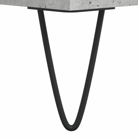 Platenkast 74,5x38x48 cm bewerkt hout betongrijs 7