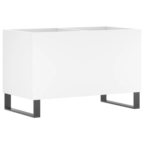 Platenkast 74,5x38x48 cm bewerkt hout wit 6