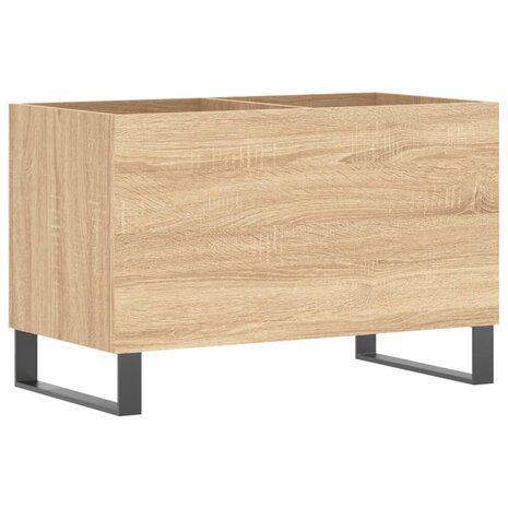 Platenkast 74,5x38x48 cm bewerkt hout sonoma eikenkleurig 2