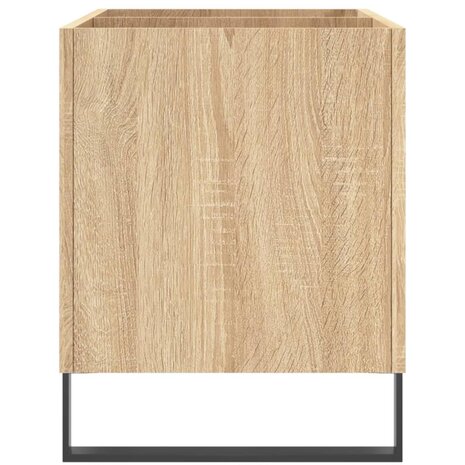 Platenkast 74,5x38x48 cm bewerkt hout sonoma eikenkleurig 5