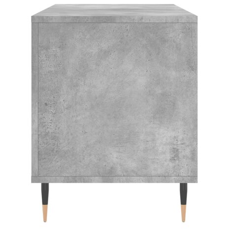 Platenkast 100x38x48 cm bewerkt hout betongrijs 5
