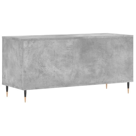 Platenkast 100x38x48 cm bewerkt hout betongrijs 6