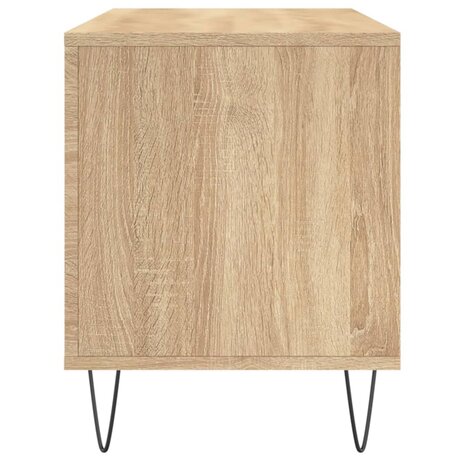 Platenkast 100x38x48 cm bewerkt hout sonoma eikenkleurig 5