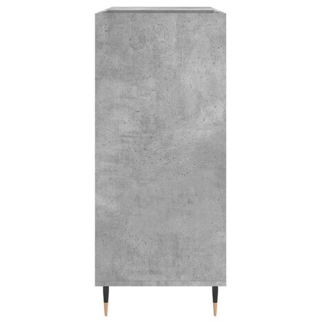 Platenkast 84,5x38x89 cm bewerkt hout betongrijs 5