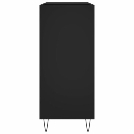 Platenkast 84,5x38x89 cm bewerkt hout zwart 5