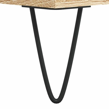 Platenkast 84,5x38x89 cm bewerkt hout sonoma eikenkleurig 8