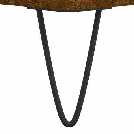 Platenkast 84,5x38x89 cm bewerkt hout gerookt eikenkleurig 8