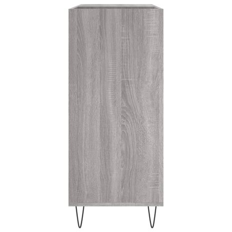 Platenkast 84,5x38x89 cm bewerkt hout grijs sonoma eikenkleurig 5