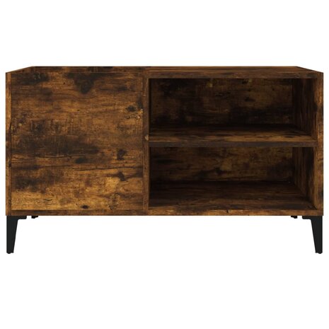 Platenkast 84,5x38x48 cm bewerkt hout gerookt eikenkleurig 5