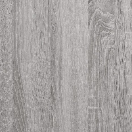Platenkast 84,5x38x48 cm bewerkt hout grijs sonoma eikenkleurig 7
