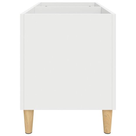 Platenkast 74,5x38x48 cm bewerkt hout wit 6