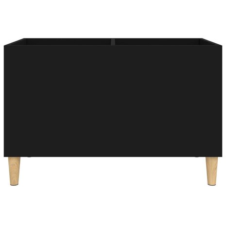 Platenkast 74,5x38x48 cm bewerkt hout zwart 5