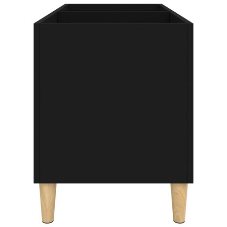 Platenkast 74,5x38x48 cm bewerkt hout zwart 6