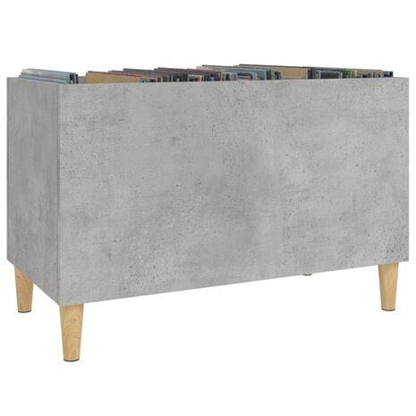 Platenkast 74,5x38x48 cm bewerkt hout betongrijs 4