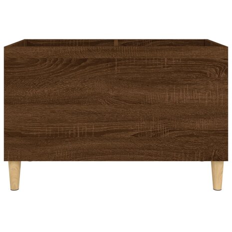Platenkast 74,5x38x48 cm bewerkt hout bruin eikenkleur 5