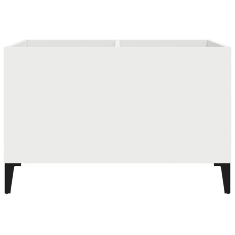 Platenkast 74,5x38x48 cm bewerkt hout wit 5