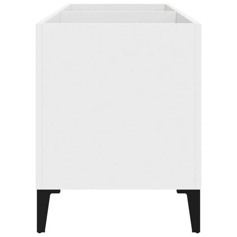 Platenkast 74,5x38x48 cm bewerkt hout wit 6