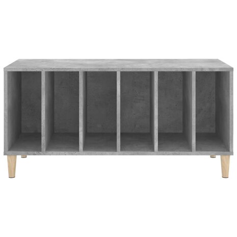 Platenkast 100x38x48 cm bewerkt hout betongrijs 5