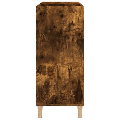 Platenkast 84,5x38x89 cm bewerkt hout gerookt eikenkleurig 6