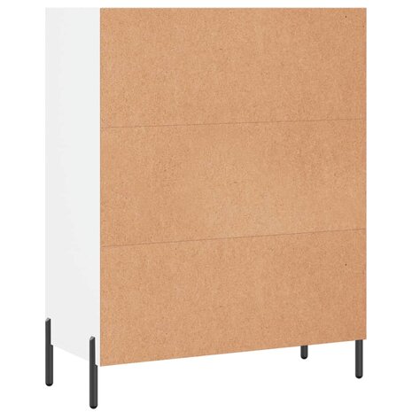 Schappenkast 69,5x32,5x90 cm bewerkt hout wit 6