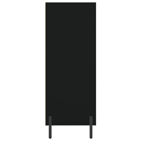 Schappenkast 69,5x32,5x90 cm bewerkt hout zwart 5